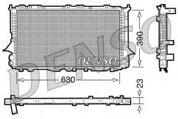 DRM02002 Denso radiador de esfriamento de motor