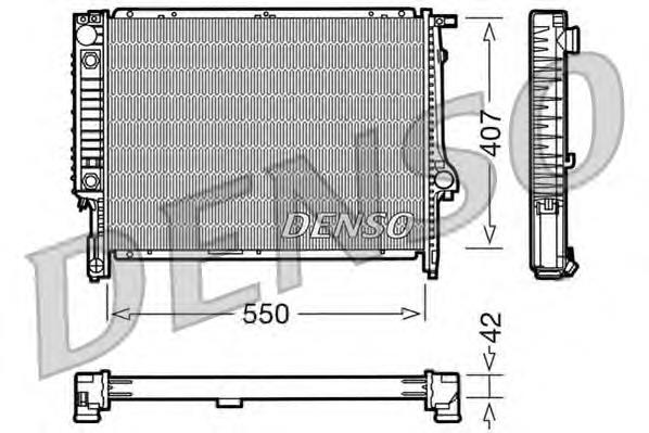 DRM05040 Denso radiador de esfriamento de motor