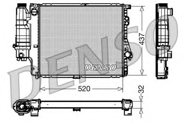 DRM05043 Denso radiador de esfriamento de motor