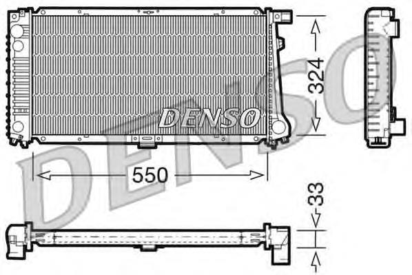 DRM05058 Denso radiador de esfriamento de motor