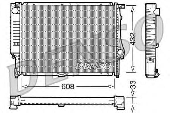 DRM05052 Denso radiador de esfriamento de motor