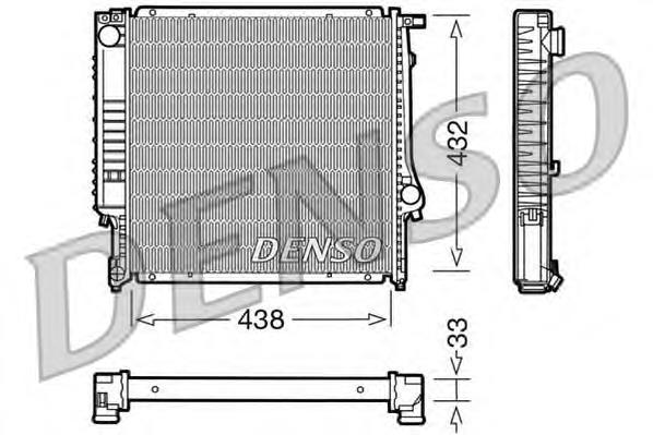 Radiador de esfriamento de motor DRM05022 Denso