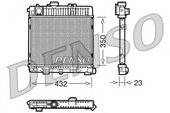 Radiador de esfriamento de motor DRM05026 Denso