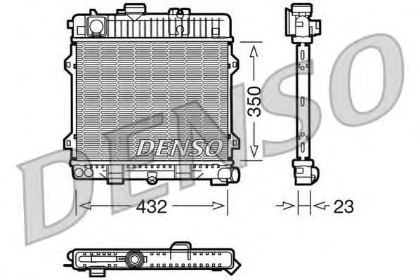 Radiador de esfriamento de motor DRM05024 Denso