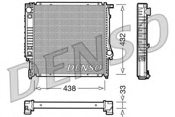 DRM05021 Denso radiador de esfriamento de motor