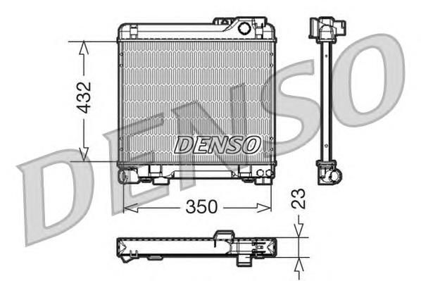 Radiador de esfriamento de motor DRM05013 Denso