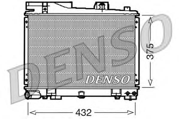 Radiador de esfriamento de motor DRM05034 Denso