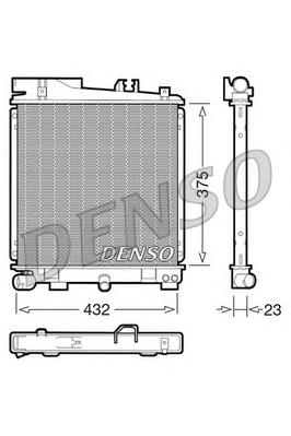 Radiador de esfriamento de motor DRM05029 Denso