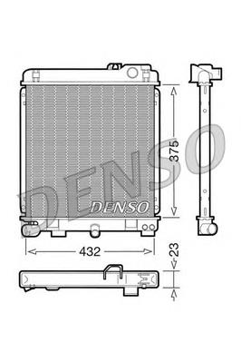 DRM05030 Denso radiador de esfriamento de motor