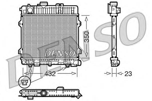DRM05028 Denso radiador de esfriamento de motor