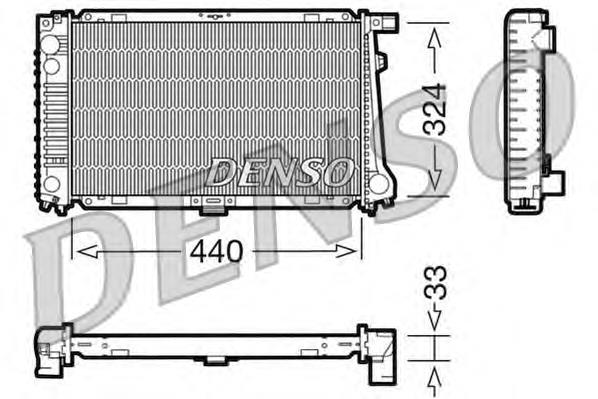 Radiador de esfriamento de motor DRM05032 Denso