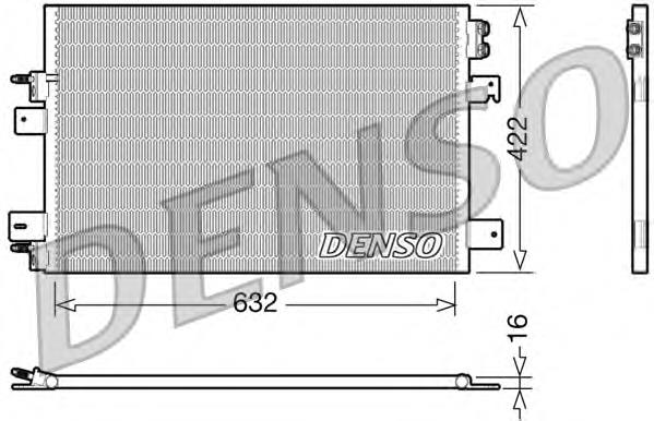 DCN06007 Denso radiador de aparelho de ar condicionado