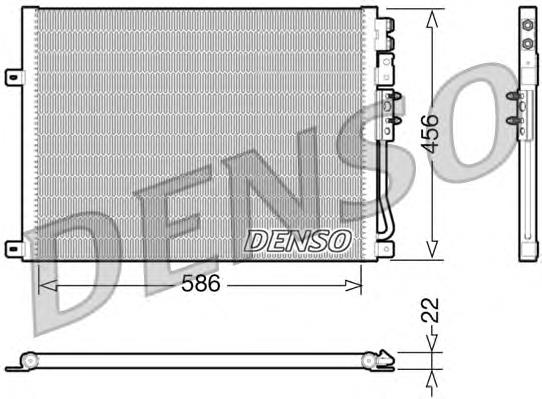 DCN06009 Denso radiador de aparelho de ar condicionado