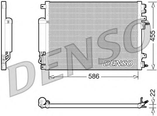 DCN06001 Denso radiador de aparelho de ar condicionado