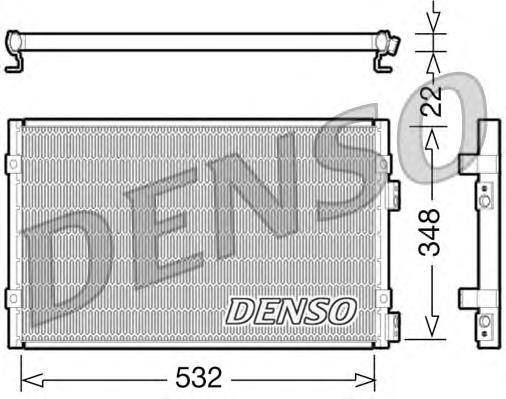 DCN06002 Denso radiador de aparelho de ar condicionado