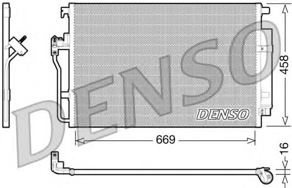 NRF350586 NRF radiador de aparelho de ar condicionado