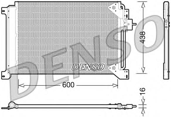 DCN12004 Denso radiador de aparelho de ar condicionado