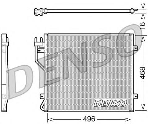 Радиатор кондиционера DCN06010 Denso