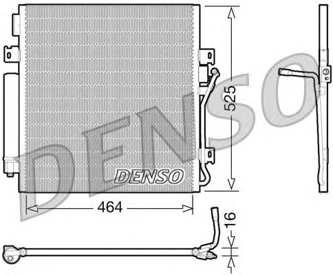 68003971AA Chrysler radiador de aparelho de ar condicionado