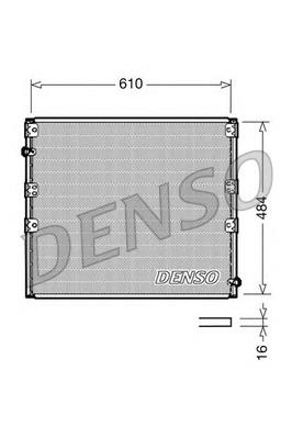 DCN50020 Denso radiador de aparelho de ar condicionado