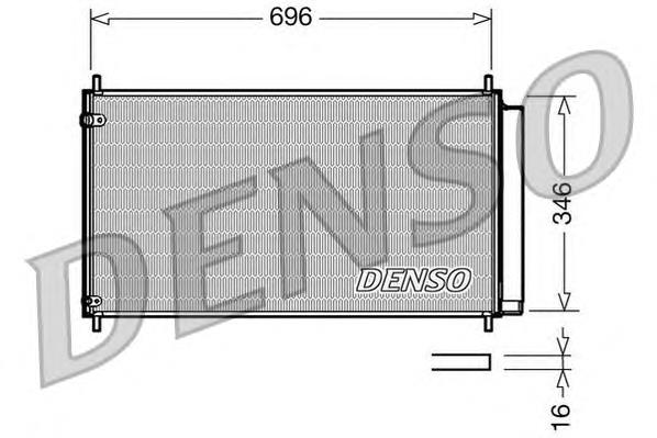 DCN50022 Denso radiador de aparelho de ar condicionado