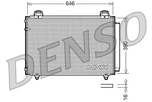 DCN50024 Denso radiador de aparelho de ar condicionado
