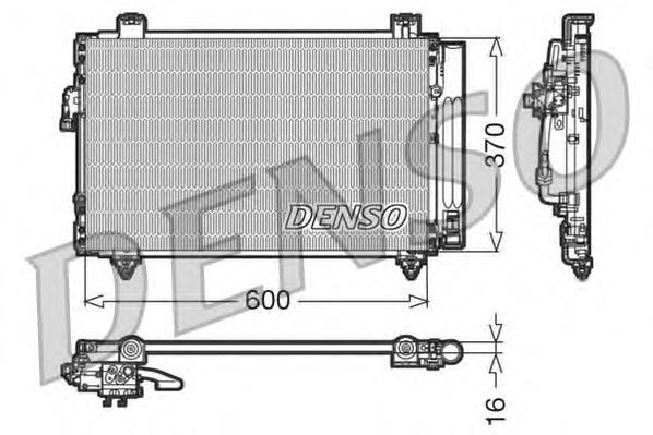 DCN50014 Denso radiador de aparelho de ar condicionado