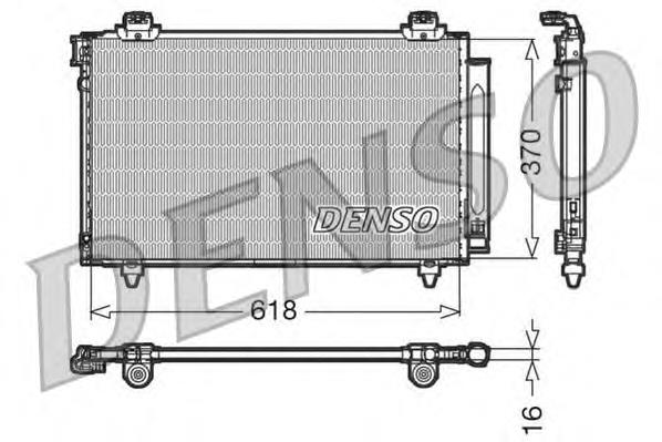 DCN50012 Denso radiador de aparelho de ar condicionado