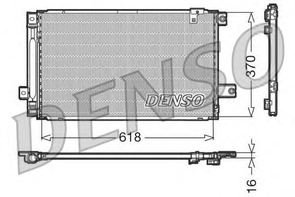 DCN50013 Denso radiador de aparelho de ar condicionado