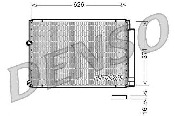 DCN50018 Denso radiador de aparelho de ar condicionado