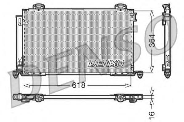 DCN50015 Denso radiador de aparelho de ar condicionado