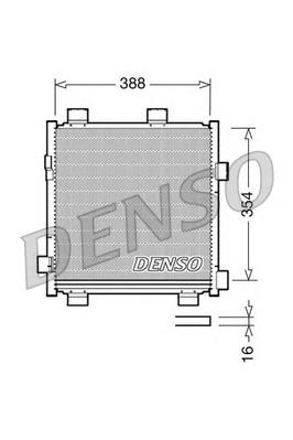 DCN50040 Denso radiador de aparelho de ar condicionado