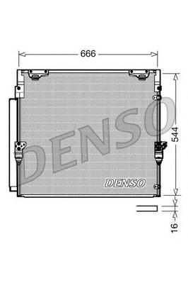 Радиатор кондиционера DCN50036 Denso