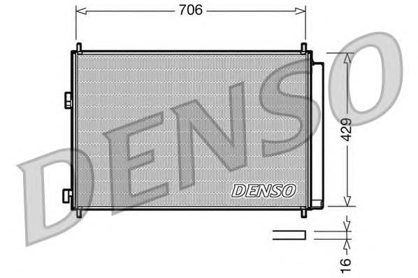 DCN50030 Denso radiador de aparelho de ar condicionado