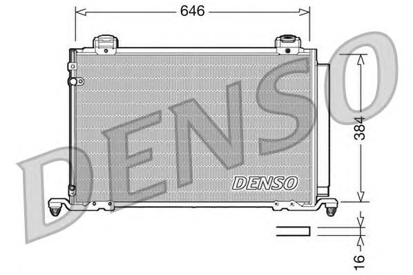 DCN50026 Denso radiador de aparelho de ar condicionado