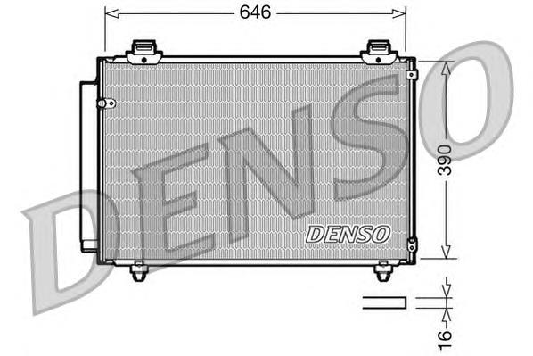 DCN50035 Denso radiador de aparelho de ar condicionado