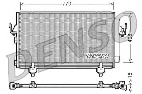 DCN50031 Denso radiador de aparelho de ar condicionado