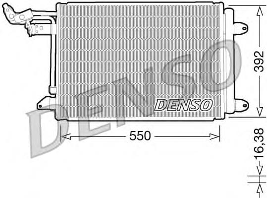 DCN32002 Denso radiador de aparelho de ar condicionado