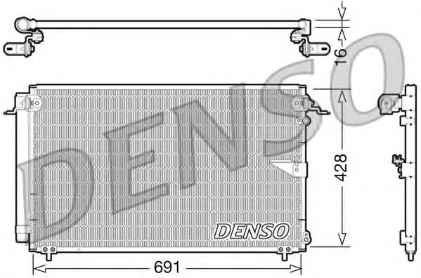 DCN51008 Denso radiador de aparelho de ar condicionado