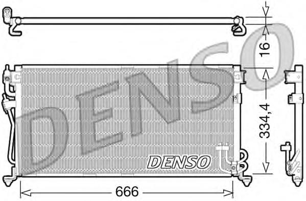 Конденсатор кондиционера Denso DCN45002 цена, от 76.83 USD