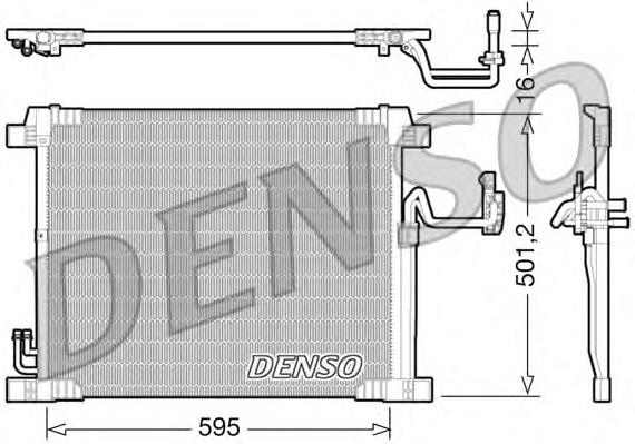 Radiador de aparelho de ar condicionado para Infiniti FX35 