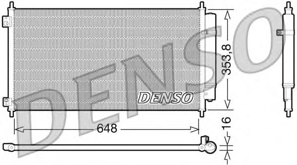 DCN40010 Denso radiador de aparelho de ar condicionado