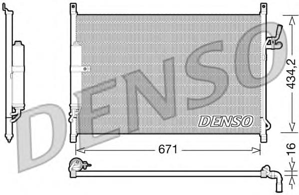 DCN46015 Denso radiador de aparelho de ar condicionado