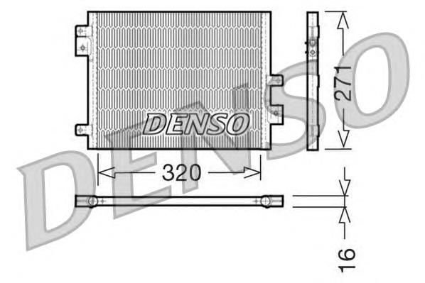 Радиатор кондиционера DCN28002 Denso