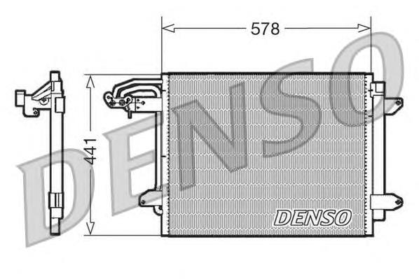 DCN32030 Denso radiador de aparelho de ar condicionado