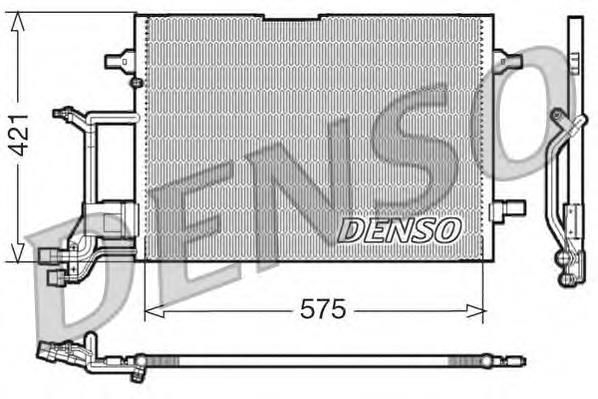 DCN32016 Denso radiador de aparelho de ar condicionado