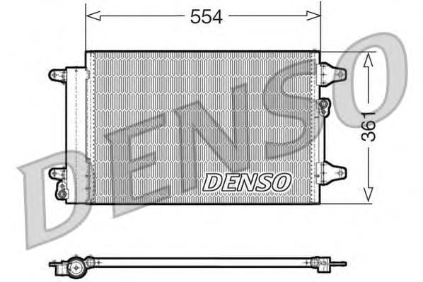 DCN32015 Denso radiador de aparelho de ar condicionado