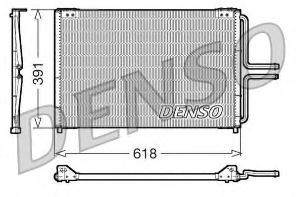 DCN23020 Denso radiador de aparelho de ar condicionado