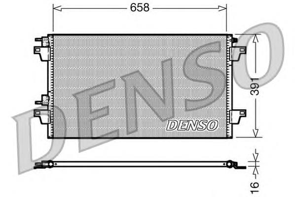 DCN23018 Denso radiador de aparelho de ar condicionado