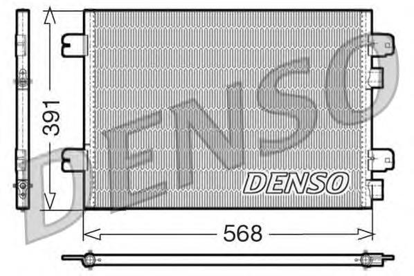 DCN23011 Denso radiador de aparelho de ar condicionado